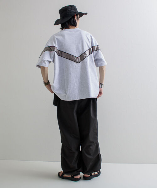 GLOSTER（グロスター）の「【GLOSTER/グロスター】IPFU ビッグシルエットTシャツ（Tシャツ/カットソー・メンズ・ブラック/アイボリー/グレイッシュブルー・M/L）」の16枚目の写真