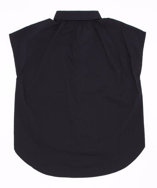 Te chichi（テチチ）の「パール釦フレンチスリーブシャツ（シャツ/ブラウス・レディース・ブラック/オフホワイト/ブルー・ﾌﾘ-）」の4枚目の写真