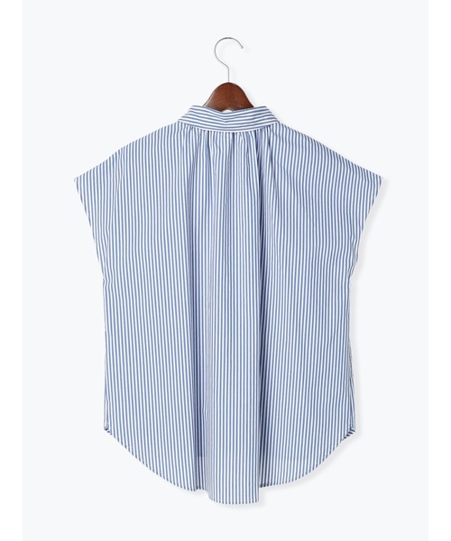 Te chichi（テチチ）の「パール釦フレンチスリーブシャツ（シャツ/ブラウス・レディース・ブラック/オフホワイト/ブルー・ﾌﾘ-）」の8枚目の写真