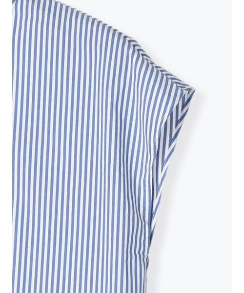 Te chichi（テチチ）の「パール釦フレンチスリーブシャツ（シャツ/ブラウス・レディース・ブラック/オフホワイト/ブルー・ﾌﾘ-）」の10枚目の写真