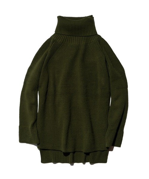 glamb（グラム）の「Sulman Turtle Knit / サルマンタートルネックニット（ニット/セーター・メンズ・ブラック/ホワイト/カーキ・M/S/L）」の4枚目の写真