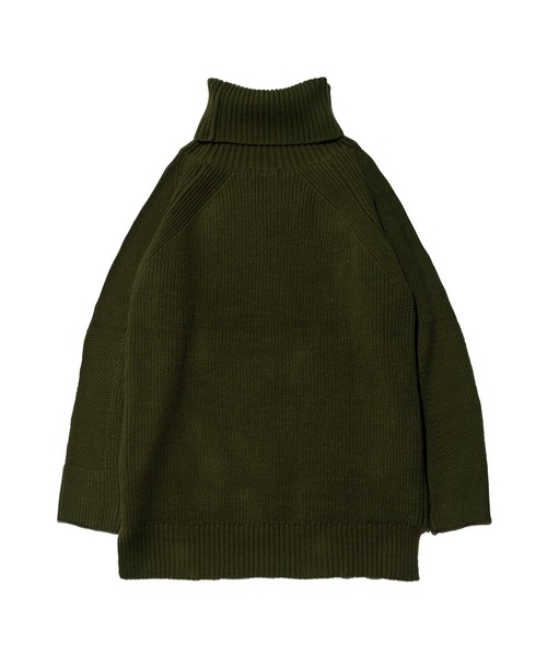 glamb（グラム）の「Sulman Turtle Knit / サルマンタートルネックニット（ニット/セーター・メンズ・ブラック/ホワイト/カーキ・M/S/L）」の6枚目の写真