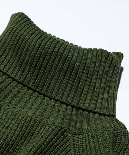 glamb（グラム）の「Sulman Turtle Knit / サルマンタートルネックニット（ニット/セーター・メンズ・ブラック/ホワイト/カーキ・M/S/L）」の7枚目の写真