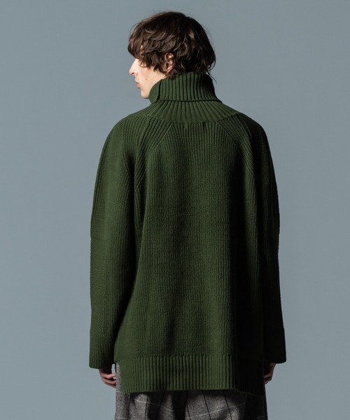 glamb（グラム）の「Sulman Turtle Knit / サルマンタートルネックニット（ニット/セーター・メンズ・ブラック/ホワイト/カーキ・M/S/L）」の11枚目の写真