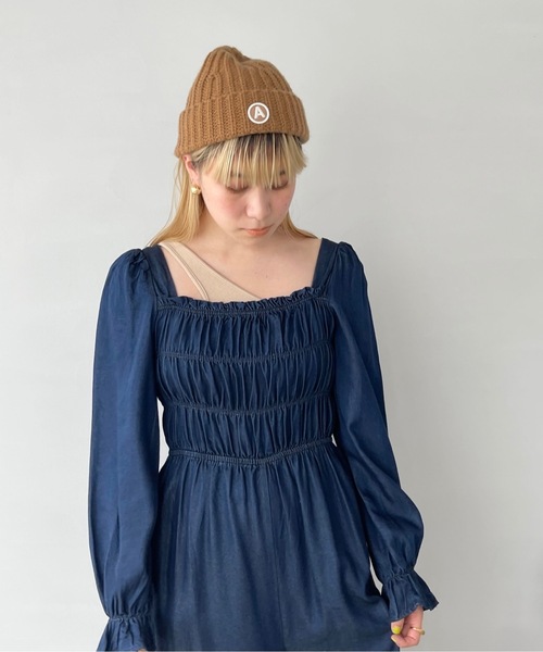 SANSeLF(サンセルフ)の「スクエアネックデニムオールインワン【SANSeLF】sanw22a024(つなぎ/オールインワン・レディース・ライトブルー/インディゴブルー・FREE)」の3枚目の写真