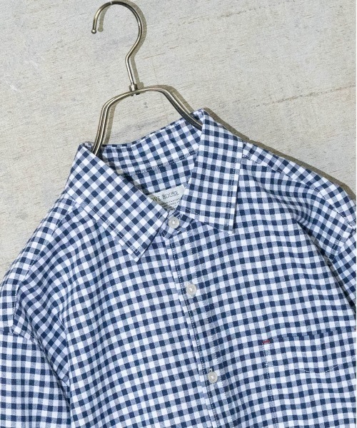 JOHN'S CLOSET(ジョンズクローゼット)の「【a】ライトオックス七分袖レギュラーシャツ(シャツ/ブラウス・メンズ・ホワイト/サックスブルー/ネイビー系・MEDIUM/LARGE/X-LARGE)」の4枚目の写真