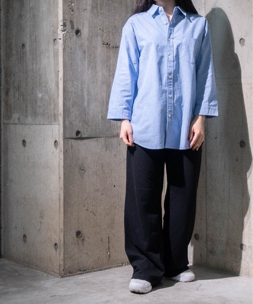 JOHN'S CLOSET(ジョンズクローゼット)の「【a】ライトオックス七分袖レギュラーシャツ(シャツ/ブラウス・メンズ・ホワイト/サックスブルー/ネイビー系・MEDIUM/LARGE/X-LARGE)」の9枚目の写真
