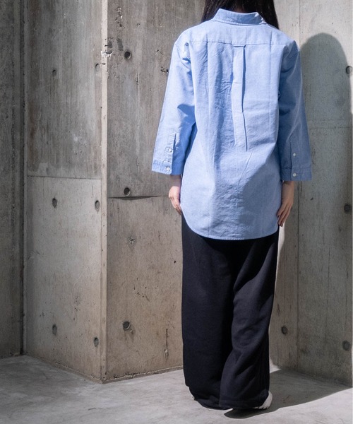 JOHN'S CLOSET(ジョンズクローゼット)の「【a】ライトオックス七分袖レギュラーシャツ(シャツ/ブラウス・メンズ・ホワイト/サックスブルー/ネイビー系・MEDIUM/LARGE/X-LARGE)」の11枚目の写真