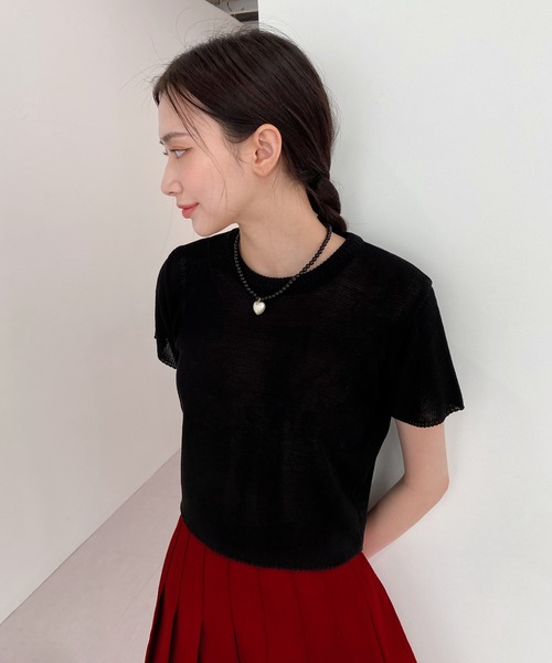 by muni:r(バイ ムニール)の「カラフルハートビーズネックレス(ネックレス・レディース・ホワイト/ブラック/グリーン・ONE SIZE)」の21枚目の写真