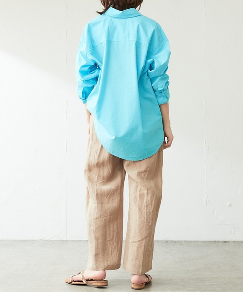 COLLAGE GALLARDAGALANTE（コラージュガリャルダガランテ）の「リネンパンツ（その他パンツ・レディース・スカイブルー/ベージュ・FREE）」の15枚目の写真