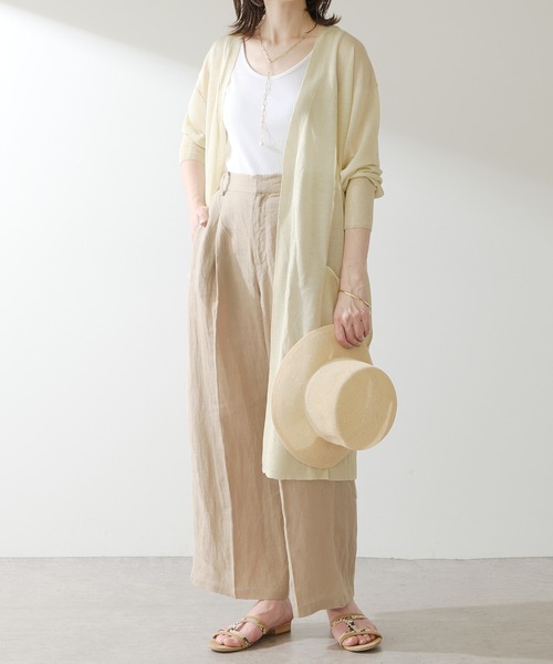 COLLAGE GALLARDAGALANTE（コラージュガリャルダガランテ）の「リネンパンツ（その他パンツ・レディース・スカイブルー/ベージュ・FREE）」の17枚目の写真