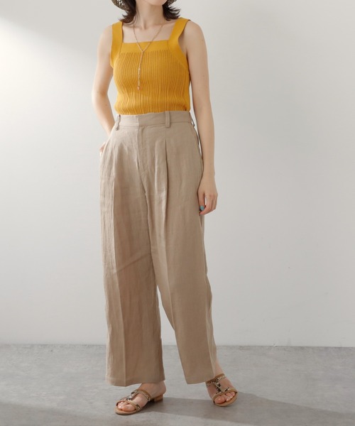 COLLAGE GALLARDAGALANTE（コラージュガリャルダガランテ）の「リネンパンツ（その他パンツ・レディース・スカイブルー/ベージュ・FREE）」の19枚目の写真