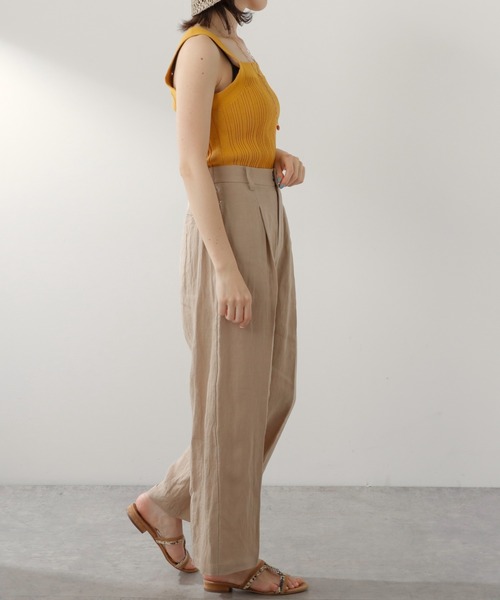 COLLAGE GALLARDAGALANTE（コラージュガリャルダガランテ）の「リネンパンツ（その他パンツ・レディース・スカイブルー/ベージュ・FREE）」の20枚目の写真