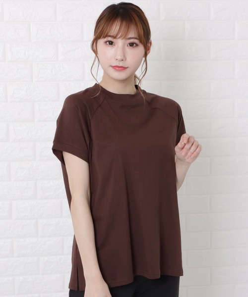 Lace Ladies(レースレディース)の「ボトルネック半袖Tシャツ(Tシャツ/カットソー・レディース・ホワイト/ブラック/ブラウン・M/L)」の3枚目の写真