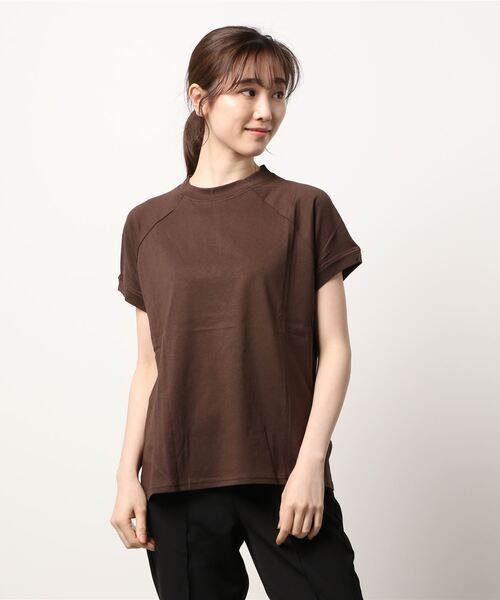 Lace Ladies(レースレディース)の「ボトルネック半袖Tシャツ(Tシャツ/カットソー・レディース・ホワイト/ブラック/ブラウン・M/L)」の5枚目の写真