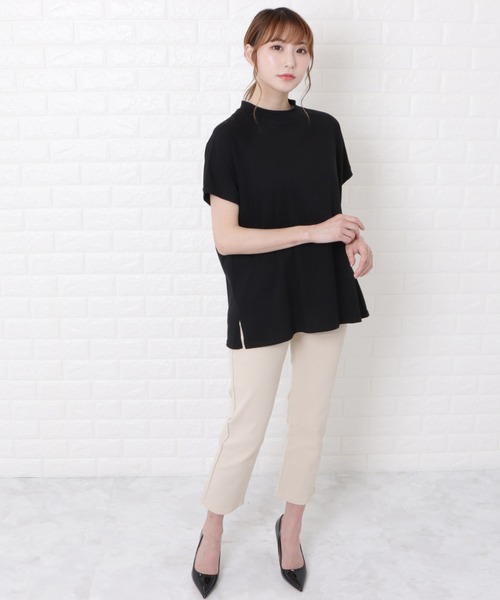 Lace Ladies(レースレディース)の「ボトルネック半袖Tシャツ(Tシャツ/カットソー・レディース・ホワイト/ブラック/ブラウン・M/L)」の21枚目の写真