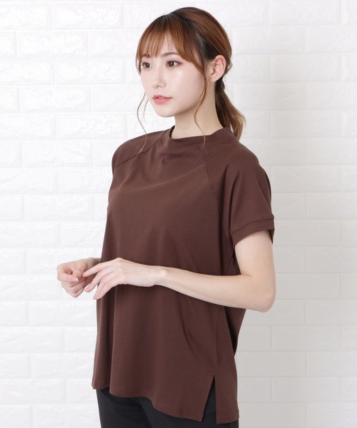 Lace Ladies(レースレディース)の「ボトルネック半袖Tシャツ(Tシャツ/カットソー・レディース・ホワイト/ブラック/ブラウン・M/L)」の18枚目の写真