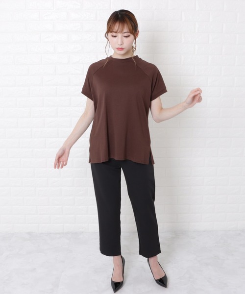 セール】ボトルネック半袖Tシャツ（Tシャツ/カットソー）｜Lace  