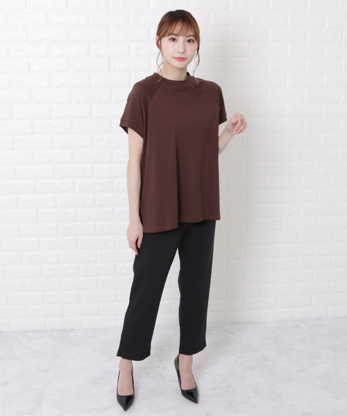 Lace Ladies(レースレディース)の「ボトルネック半袖Tシャツ(Tシャツ/カットソー・レディース・ホワイト/ブラック/ブラウン・M/L)」の15枚目の写真