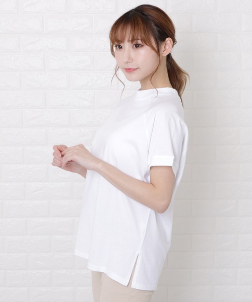 Lace Ladies(レースレディース)の「ボトルネック半袖Tシャツ(Tシャツ/カットソー・レディース・ホワイト/ブラック/ブラウン・M/L)」の12枚目の写真