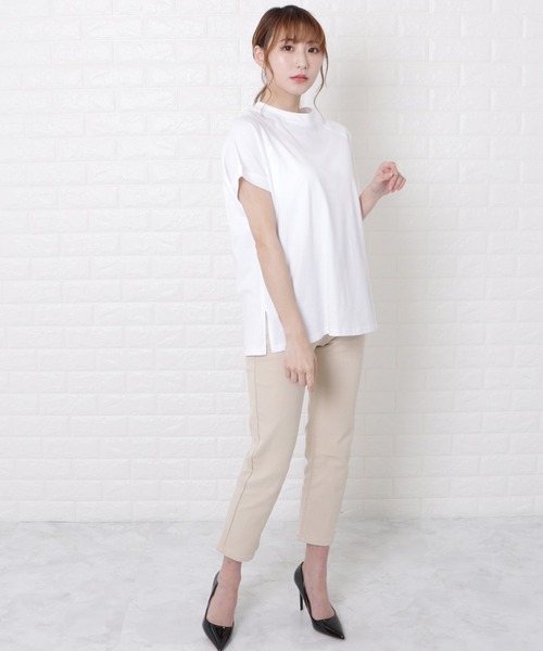 Lace Ladies(レースレディース)の「ボトルネック半袖Tシャツ(Tシャツ/カットソー・レディース・ホワイト/ブラック/ブラウン・M/L)」の9枚目の写真