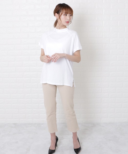 Lace Ladies(レースレディース)の「ボトルネック半袖Tシャツ(Tシャツ/カットソー・レディース・ホワイト/ブラック/ブラウン・M/L)」の8枚目の写真
