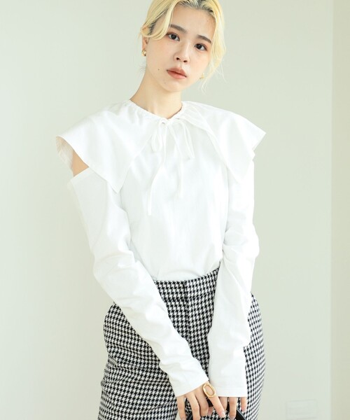 BeAMS DOT(ビームスドット)の「BeAMS DOT / マルチウェイ プルオーバー(Tシャツ/カットソー・レディース・ホワイト/ブラック系その他4・FREE)」の14枚目の写真