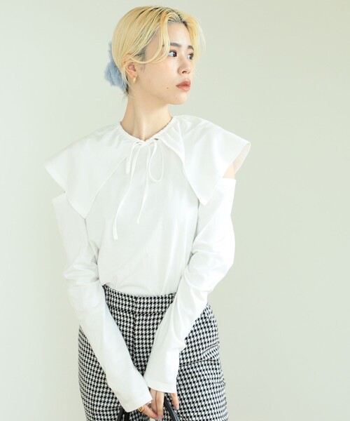 BeAMS DOT(ビームスドット)の「BeAMS DOT / マルチウェイ プルオーバー(Tシャツ/カットソー・レディース・ホワイト/ブラック系その他4・FREE)」の15枚目の写真