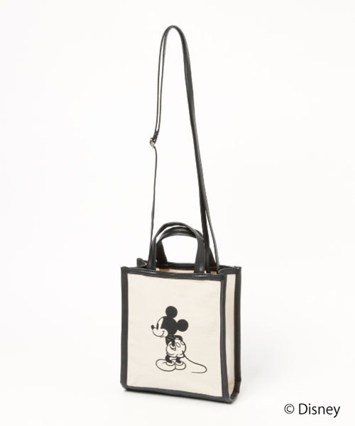 GLOBAL WORK（グローバルワーク）の「Disney/キャンバストート/キッズ/276269（ショルダーバッグ・キッズ・ホワイト/ホワイト系その他2・FREE）」の2枚目の写真