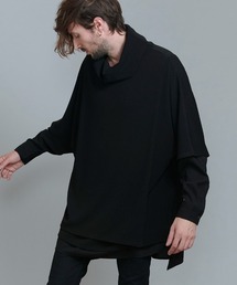 mlt3902-スリーレイヤードオフタートルロンT Tシャツ