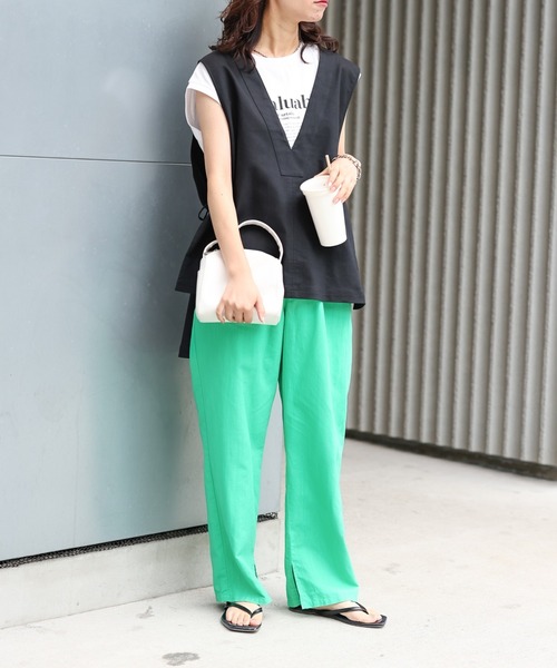 CIAOPANIC TYPY（チャオパニックティピー）の「配色ステッチVネック