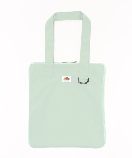 FRUIT OF THE LOOM（フルーツオブザルーム）の「NYLON  ROUND FASNAR TOTE BAG / ナイロン / トートバッグ / A4 / コンパクト / カジュアル / ファスナー（トートバッグ・メンズ・ブラック/ベージュ/ネイビー/グレー/ピンク/ミント・FREE）」の4枚目の写真