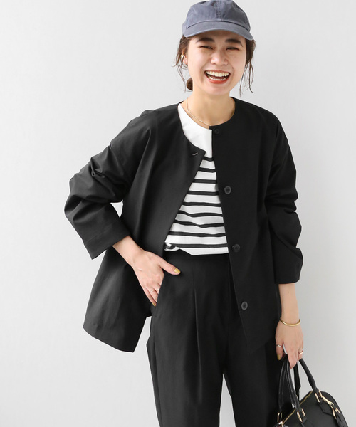 新作商品 □【SPENSIERATO】クルーネックコクーンブルゾン（ブルゾン ジャケット・アウター