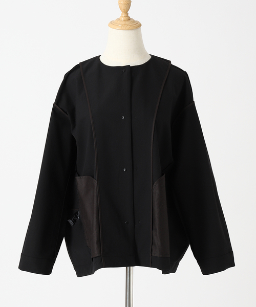 □【SPENSIERATO】クルーネックコクーンブルゾン（ブルゾン）｜JOURNAL