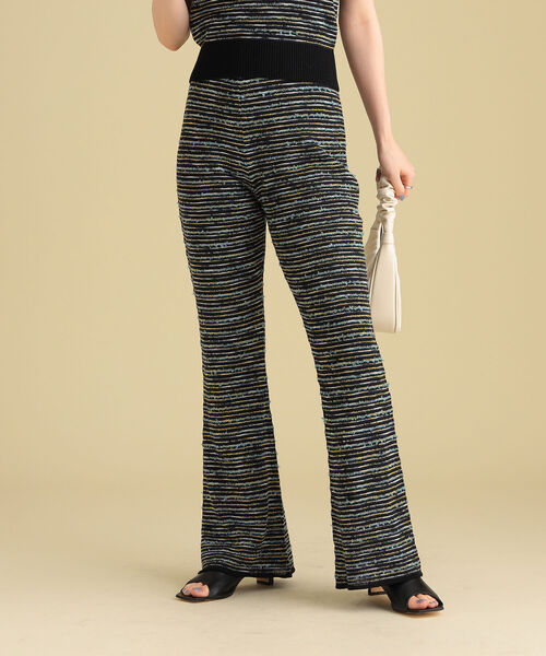 Ray BEAMS(レイビームス)の「Ray BEAMS / ミックス ボーダー ニット パンツ(その他パンツ・レディース・ダークブラウン/ブラック・ONE SIZE)」の11枚目の写真