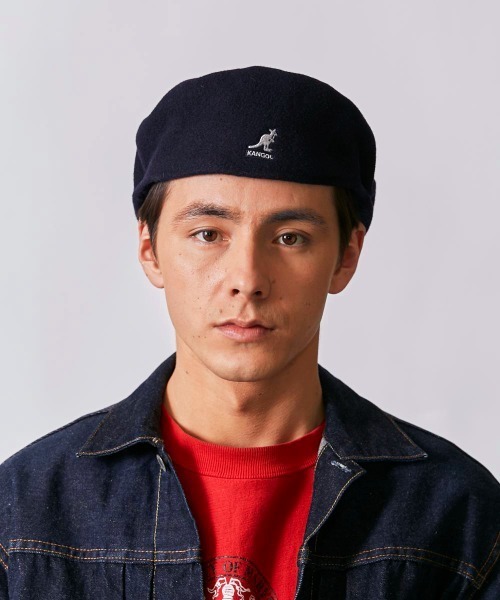 KANGOL（カンゴール）の「KANGOL Wool 504（ハンチング/ベレー帽・メンズ・ホワイト/ライトグレー/ブラック/ネイビー/ブラウン/グレー/レッド/ピンク/オレンジ/グリーン/ライトブラウン/ダークグレー/キャメル/ワイン/ブラック×ゴールド・SMALL/MEDIUM/LARGE/X-LARGE/XX-LARGE）」の11枚目の写真