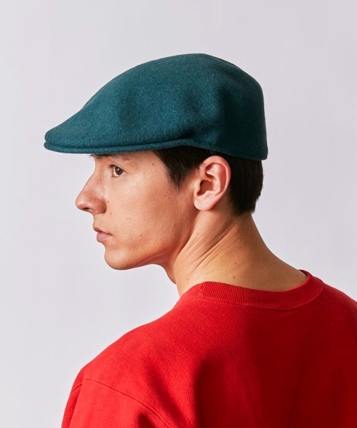 KANGOL（カンゴール）の「KANGOL Wool 504（ハンチング/ベレー帽・メンズ・ホワイト/ライトグレー/ブラック/ネイビー/ブラウン/グレー/レッド/ピンク/オレンジ/グリーン/ライトブラウン/ダークグレー/キャメル/ワイン/ブラック×ゴールド・SMALL/MEDIUM/LARGE/X-LARGE/XX-LARGE）」の17枚目の写真
