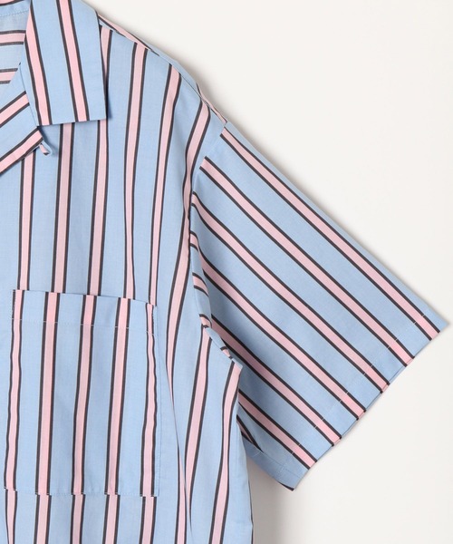 PBLIM(ページボーイリム)の「PAGEBOYLIM/ヒッピーストライプシャツ(シャツ/ブラウス・レディース・ミント/サックスブルー・MEDIUM/LARGE)」の9枚目の写真
