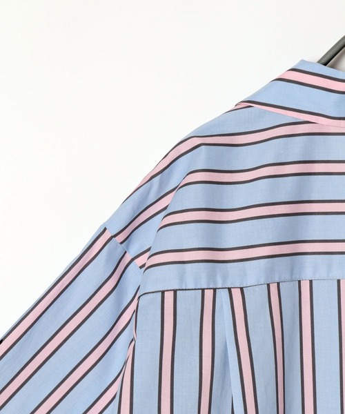 PBLIM(ページボーイリム)の「PAGEBOYLIM/ヒッピーストライプシャツ(シャツ/ブラウス・レディース・ミント/サックスブルー・MEDIUM/LARGE)」の13枚目の写真