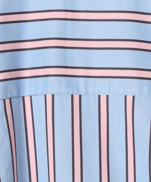 PBLIM(ページボーイリム)の「PAGEBOYLIM/ヒッピーストライプシャツ(シャツ/ブラウス・レディース・ミント/サックスブルー・MEDIUM/LARGE)」の5枚目の写真