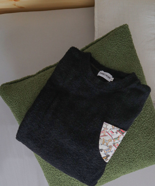 NAVAL（ナバル）の「SHARES DESIGN / PILE CALM FIN POCKET LOOSE TEE（Tシャツ/カットソー・メンズ・ホワイト/ブラック・MEDIUM/LARGE）」の2枚目の写真