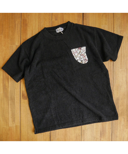 NAVAL（ナバル）の「SHARES DESIGN / PILE CALM FIN POCKET LOOSE TEE（Tシャツ/カットソー・メンズ・ホワイト/ブラック・MEDIUM/LARGE）」の6枚目の写真