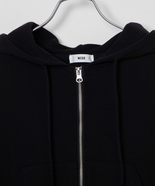 WEGO(ウィゴー)の「WEGO/ショートZIPパーカー(パーカー・レディース・ブラック/ホワイト/杢グレー・FREE)」の16枚目の写真