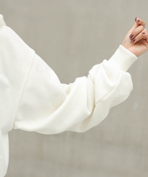 WEGO(ウィゴー)の「WEGO/ショートZIPパーカー(パーカー・レディース・ブラック/ホワイト/杢グレー・FREE)」の6枚目の写真