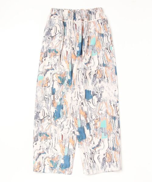 PONTI(ポンティ)の「PONTI Nougat Print Pants(その他パンツ・レディース・ホワイト・1/2)」の1枚目の写真