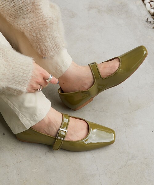 FREAK'S STORE（フリークスストア）の「【WEB限定】Juno Mani/ジュノマニ　カラーエナメルパンプス(メリージェーン/ストラップシューズ)（パンプス・レディース・ブラック/ベージュ/ピンク/グリーン・23.5cm/24.5cm/23.0cm/24.0cm）」の20枚目の写真