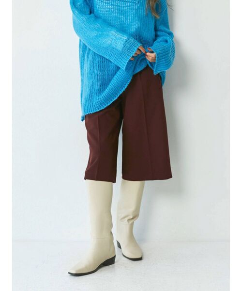 Ungrid（アングリッド）の「スクエアトゥロングブーツ（ブーツ・レディース・ブラック/アイボリー・S/M/L）」の6枚目の写真