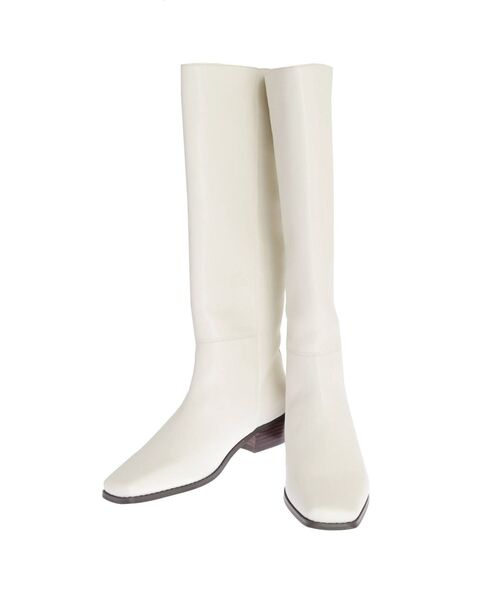 Ungrid（アングリッド）の「スクエアトゥロングブーツ（ブーツ・レディース・ブラック/アイボリー・S/M/L）」の19枚目の写真