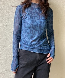 mi via loca | チュール柄スキントップス(Tシャツ/カットソー)