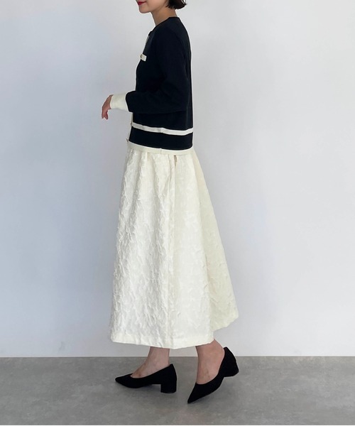 PICCIN(ピッチン)の「【日本製】ゴールドボタンカーディガン(カーディガン/ボレロ・レディース・ブラック/アイボリー・M)」の16枚目の写真